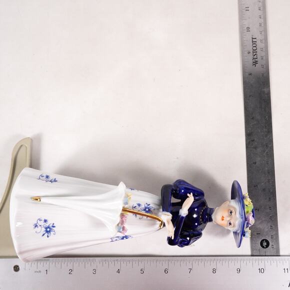 Vintage Mary Poppins Porcelain Figure Victorian Lady Woman Statue Art Sculpture - Picture 11 of 12